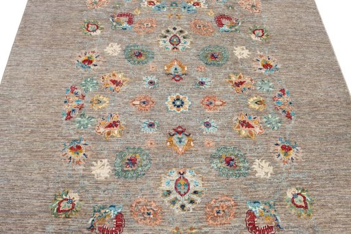 Close-up detail of New Farahan rug from Pakistan showing Wool weave