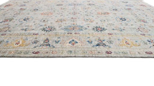 Close-up detail of New Farahan rug from Pakistan showing Wool weave