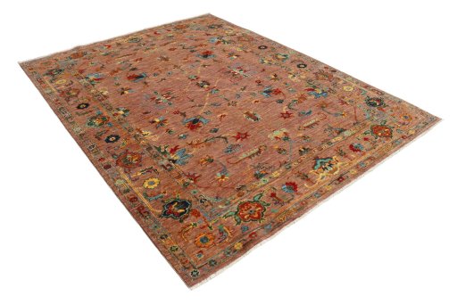 Close-up detail of New Farahan rug from Pakistan showing Wool weave