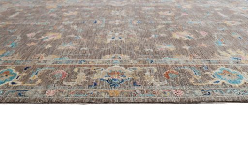 Close-up detail of New Farahan rug from Pakistan showing Wool weave