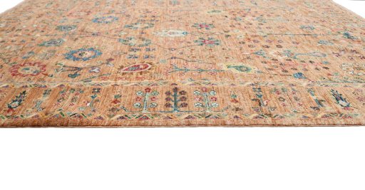 Close-up detail of New Farahan rug from Pakistan showing Wool weave