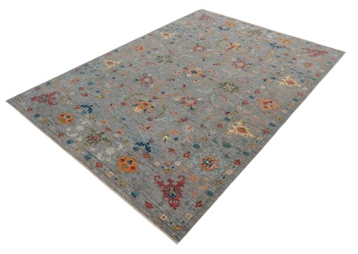 Close-up detail of New Farahan rug from Pakistan showing Wool weave