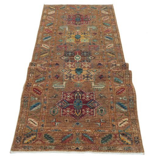 Central medallion detail of New Farahan rug from Pakistan