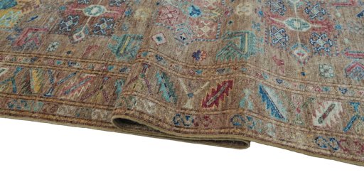 Close-up detail of New Farahan rug from Pakistan showing Wool weave