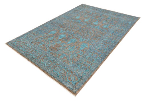 Close-up detail of New Farahan rug from Pakistan showing Wool weave
