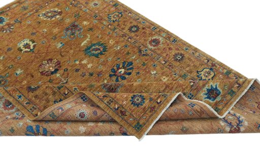Central medallion detail of New Farahan rug from Pakistan