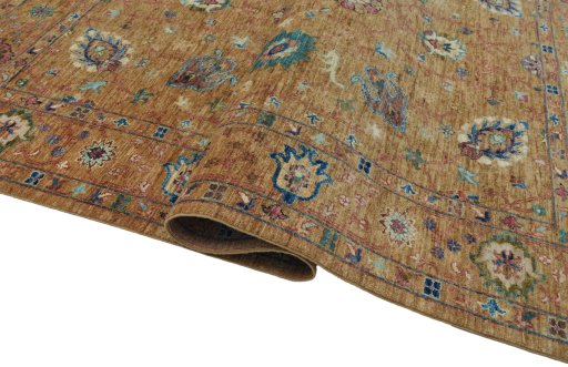 Close-up detail of New Farahan rug from Pakistan showing Wool weave