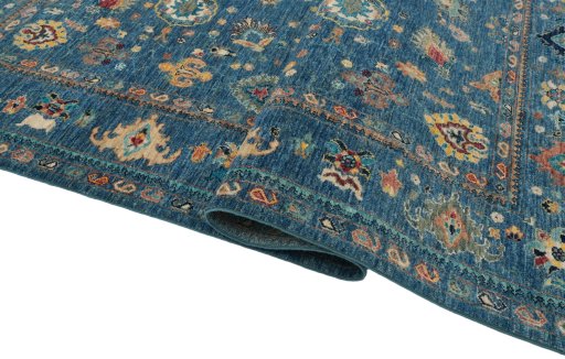 Close-up detail of New Farahan rug from Pakistan showing Wool weave