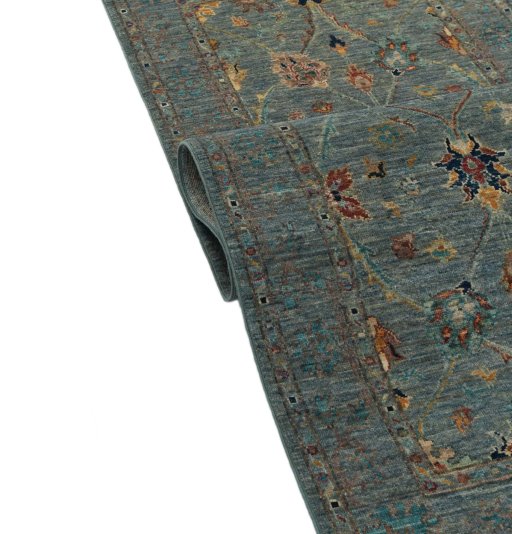 Close-up detail of New Farahan rug from Pakistan showing Wool weave