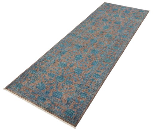 Close-up detail of New Farahan rug from Pakistan showing Wool weave