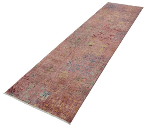 Close-up detail of New Farahan rug from Pakistan showing Wool weave