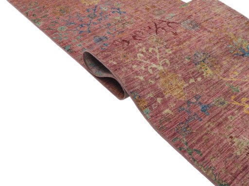 Close-up detail of New Farahan rug from Pakistan showing Wool weave