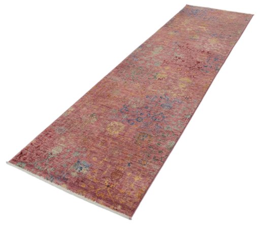 Close-up detail of New Farahan rug from Pakistan showing Wool weave