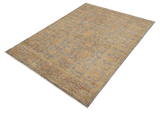Close-up detail of New Farahan rug from Pakistan showing Wool weave