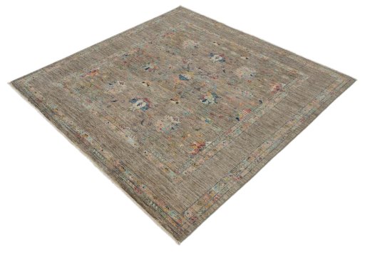 Close-up detail of New Farahan rug from Pakistan showing Wool weave