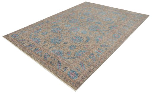 Close-up detail of New Farahan rug from Pakistan showing Wool weave