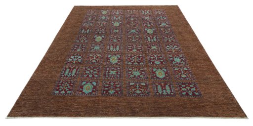 Surface texture of New Farahan rug with natural Wool and intricate pattern