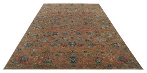 Surface texture of New Farahan rug with natural Wool and intricate pattern
