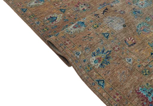 Close-up detail of New Farahan rug from Pakistan showing Wool weave