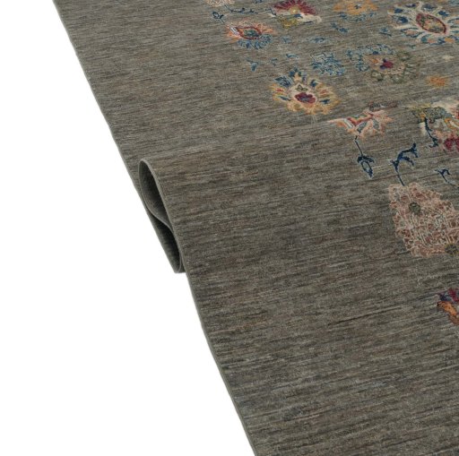 Close-up detail of New Farahan rug from Pakistan showing Wool weave