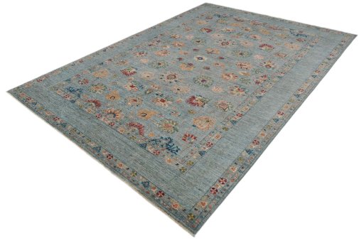Close-up detail of New Farahan rug from Pakistan showing Wool weave