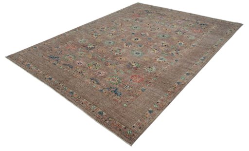 Close-up detail of New Farahan rug from Pakistan showing Wool weave