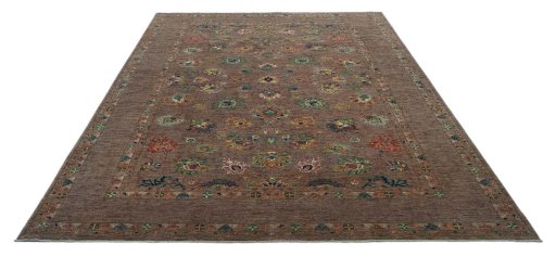 Surface texture of New Farahan rug with natural Wool and intricate pattern