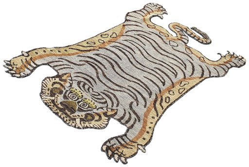 Close-up detail of New Farahan rug from Pakistan showing Wool weave