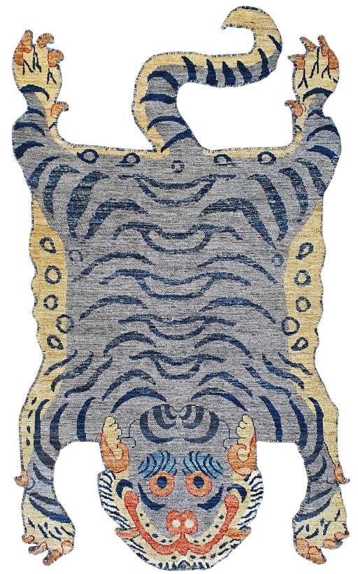 Full view of New Farahan rug from Pakistan, 179 × 116 cm in Multi Color tones