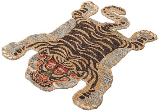 Close-up detail of New Farahan rug from Pakistan showing Wool weave
