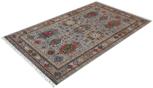 Close-up detail of New Farahan rug from Pakistan showing Wool weave