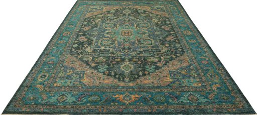 Surface texture of New Farahan rug with natural Wool and intricate pattern