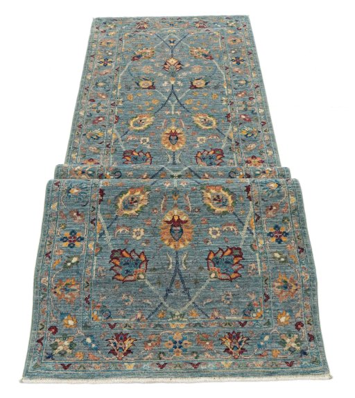 Central medallion detail of New Haj-jalili rug from Pakistan