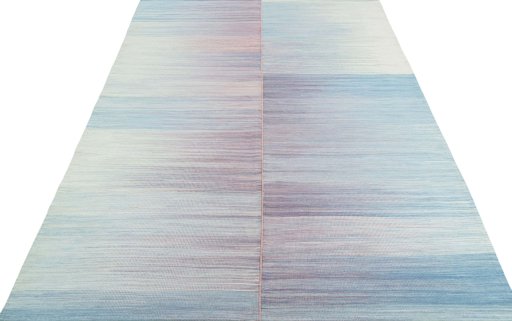 Close-up detail of New Kilim Kiasar rug from Turkey showing Wool weave