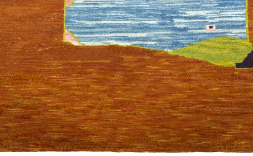 Central medallion detail of New Kilim Dastan rug from Turkey