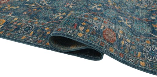 Close-up detail of New Farahan rug from Pakistan showing Wool weave