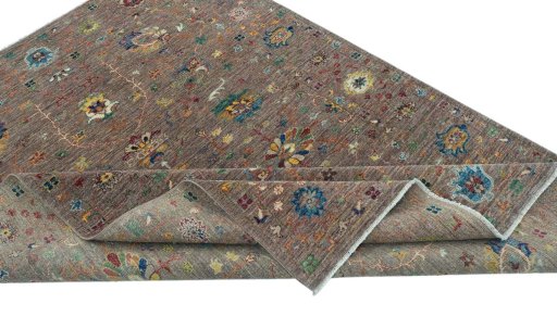Central medallion detail of New Farahan rug from Pakistan