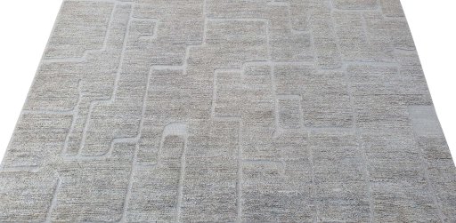 Surface texture of New Morocco rug with natural Wool and intricate pattern