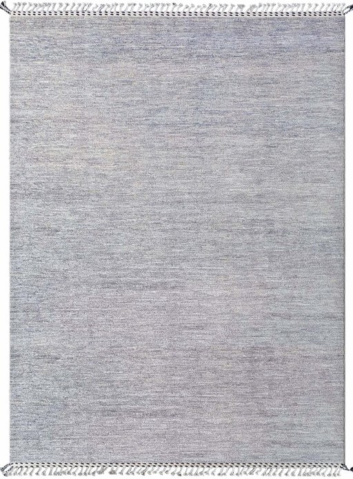 Full view of New Morocco rug from Pakistan, 349 × 249 cm in Gray tones
