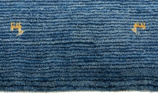 Central medallion detail of New Persian Gabbeh rug from Pakistan