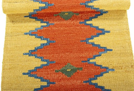 Full view of New Modern Design rug from Turkey, 189 × 51 cm in Multi Color tones