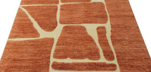Surface texture of New Morocco rug with natural Wool and intricate pattern