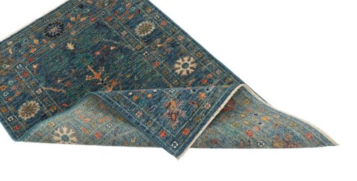 Central medallion detail of New Farahan rug from Pakistan