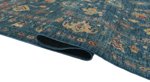 Close-up detail of New Farahan rug from Pakistan showing Wool weave