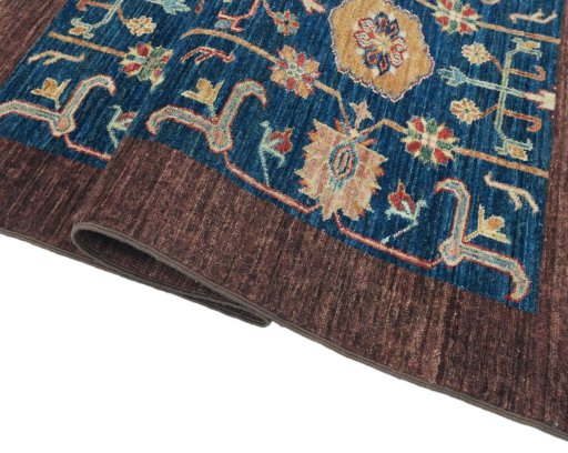 Close-up detail of New Farahan rug from Pakistan showing Wool weave