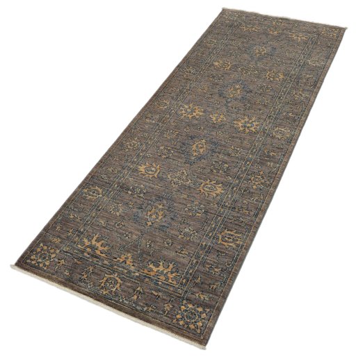 Close-up detail of New Farahan rug from Pakistan showing Wool weave
