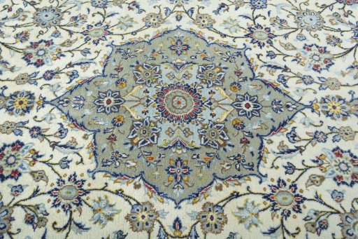Central medallion detail of New Kashan rug from Iran / Persia