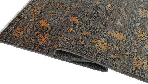 Close-up detail of New Farahan rug from Pakistan showing Wool weave