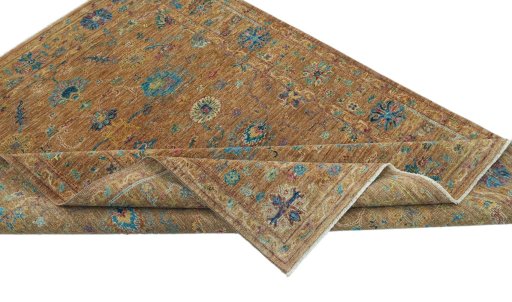 Central medallion detail of New Farahan rug from Pakistan