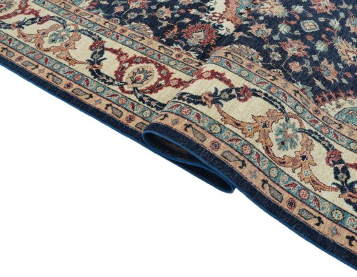Close-up detail of New Farahan rug from Pakistan showing Wool weave